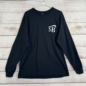 FTP x Slawn Long Sleeve T-Shirts Mens Large Black Heavyweight